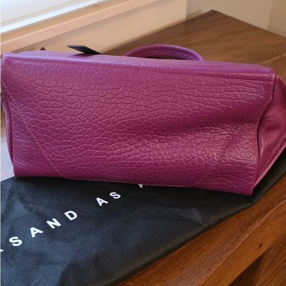 Ampersand as Apostrophe Half Tote Deep Magenta Buffalo Leather NWT - Picture 7 of 8
